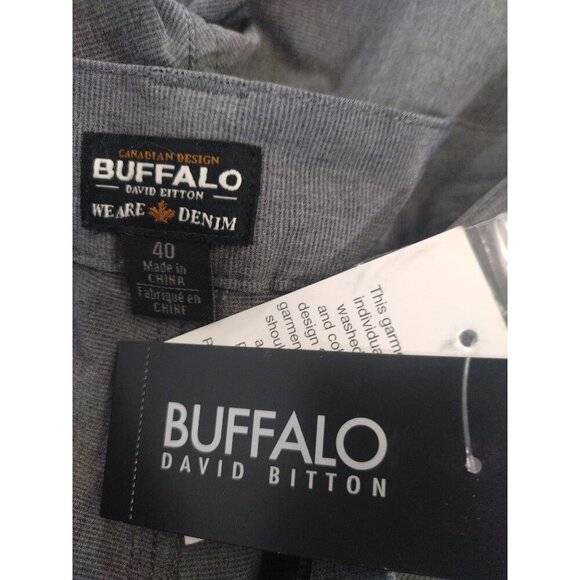 Buffalo David Bitton Mens Gray Casual Shorts Size 40  Lightweight Summer Wear. - Picture 3 of 6